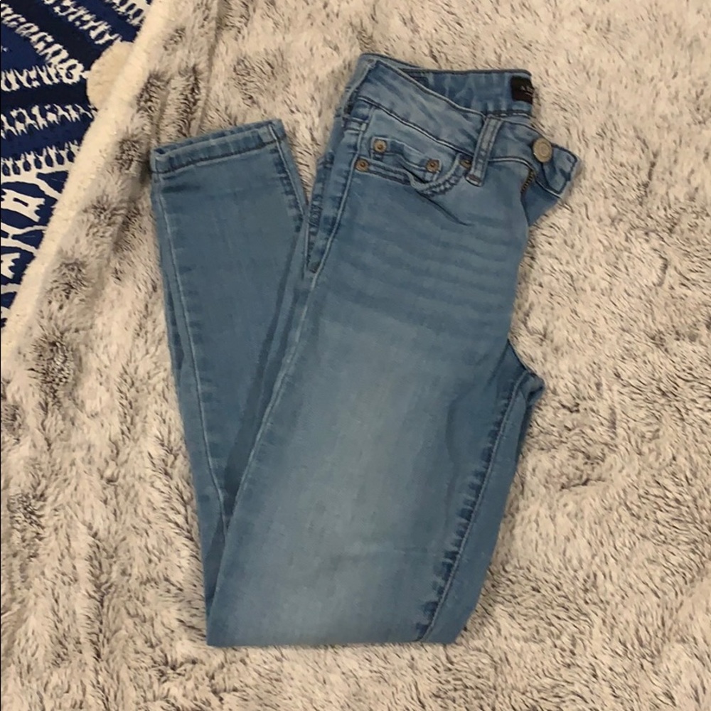 Light Wash Aéropostale High-Waisted Jeggings